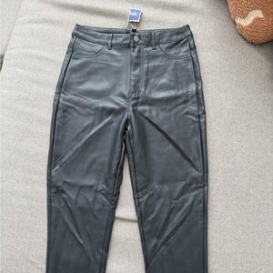 Shinestar Dark Vegan Leather Pants